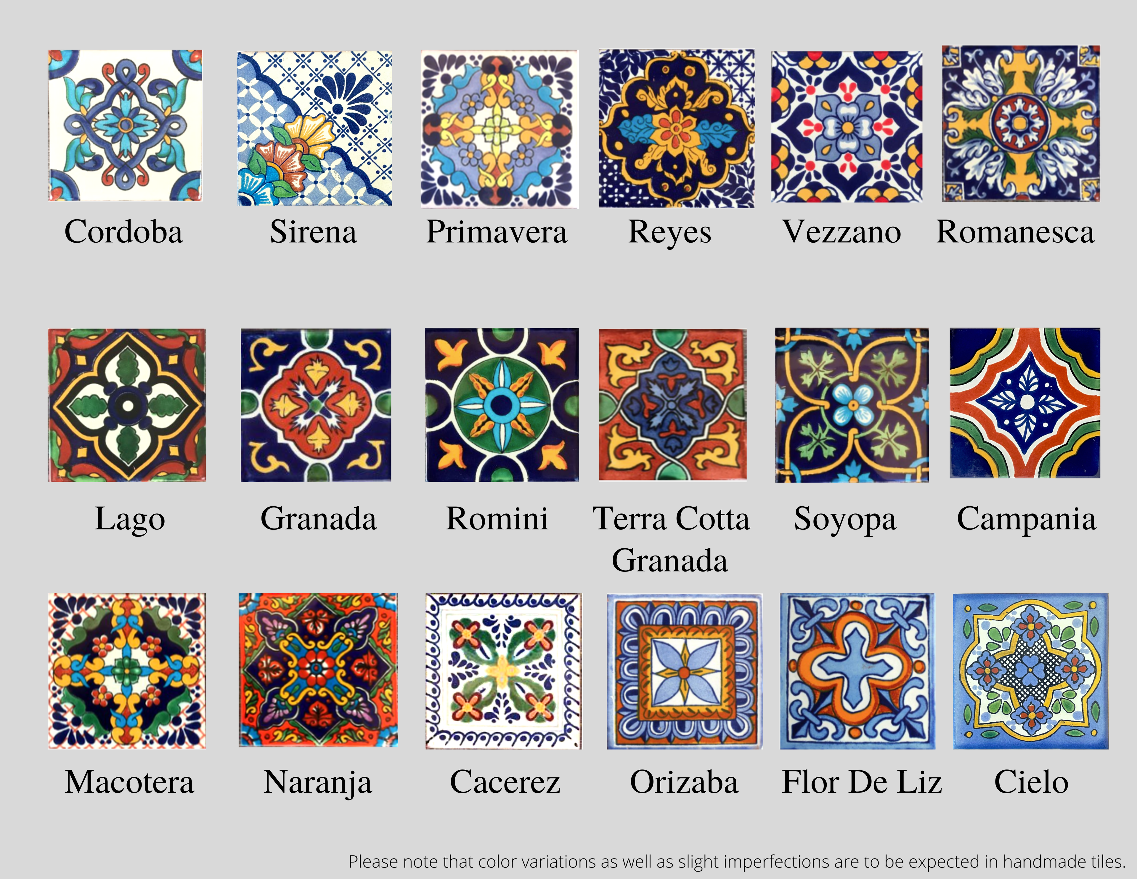 10 Mexican Talavera Tile Wedding Table Numbers