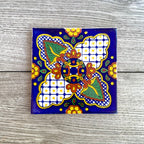 Mixed Set of 4 Mexican Tile Coasters