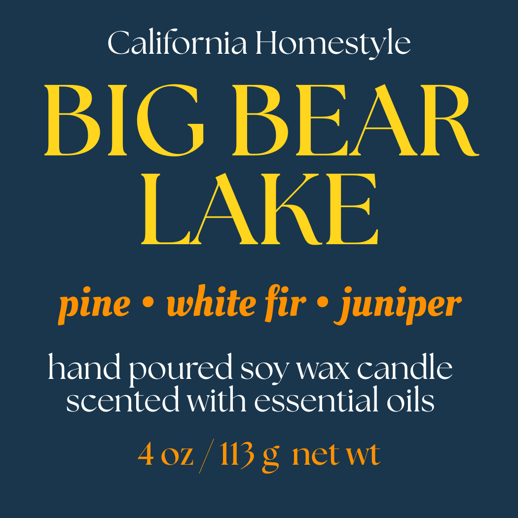 Big Bear Lake Scented Soy Wax Candle