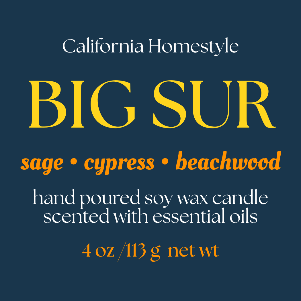 Big Sur Scented Soy Wax Candle