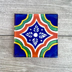 Mixed Set of 4 Mexican Tile Coasters