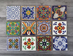 Choose Your Own Set of 4 Mexican Tile Coasters - Mix And Match