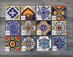 Choose Your Own Set of 4 Mexican Tile Coasters - Mix And Match