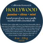Hollywood Scented Soy Wax Candle