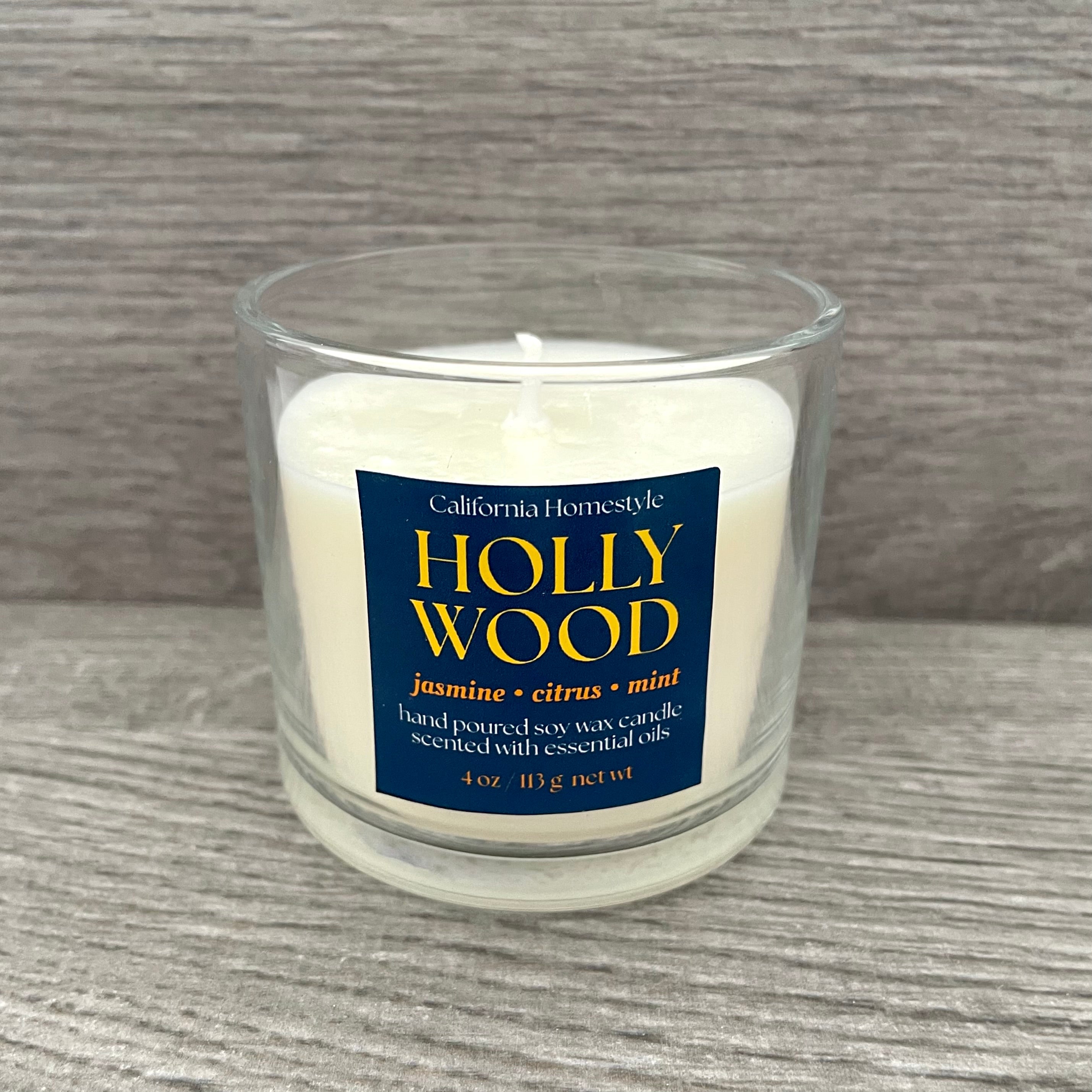 Hollywood Scented Soy Wax Candle