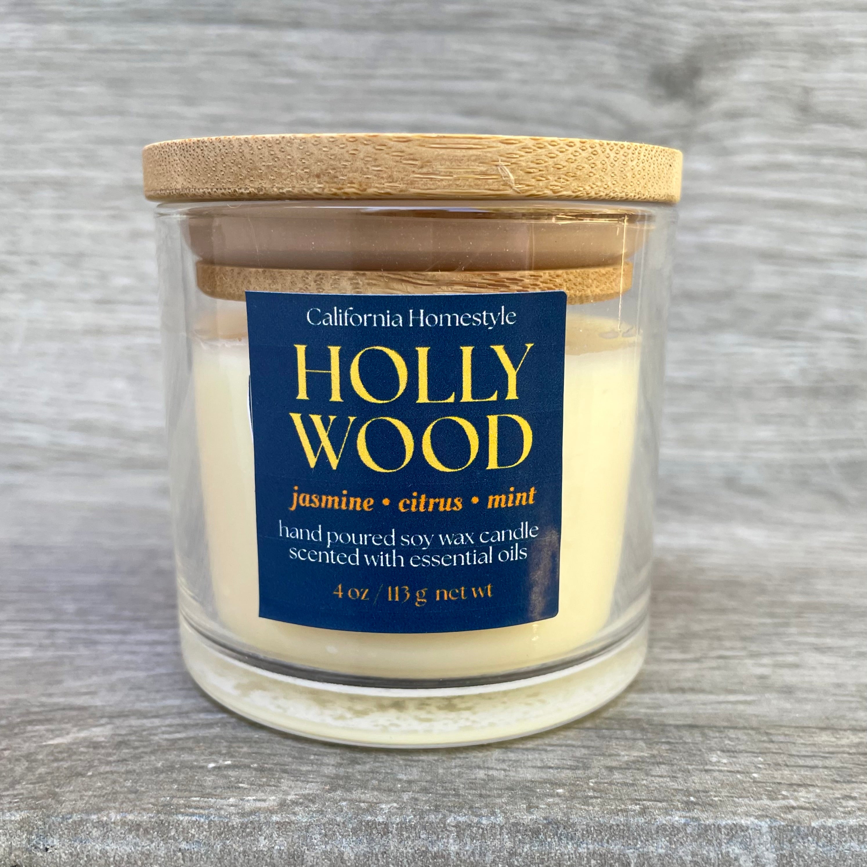 Hollywood Scented Soy Wax Candle