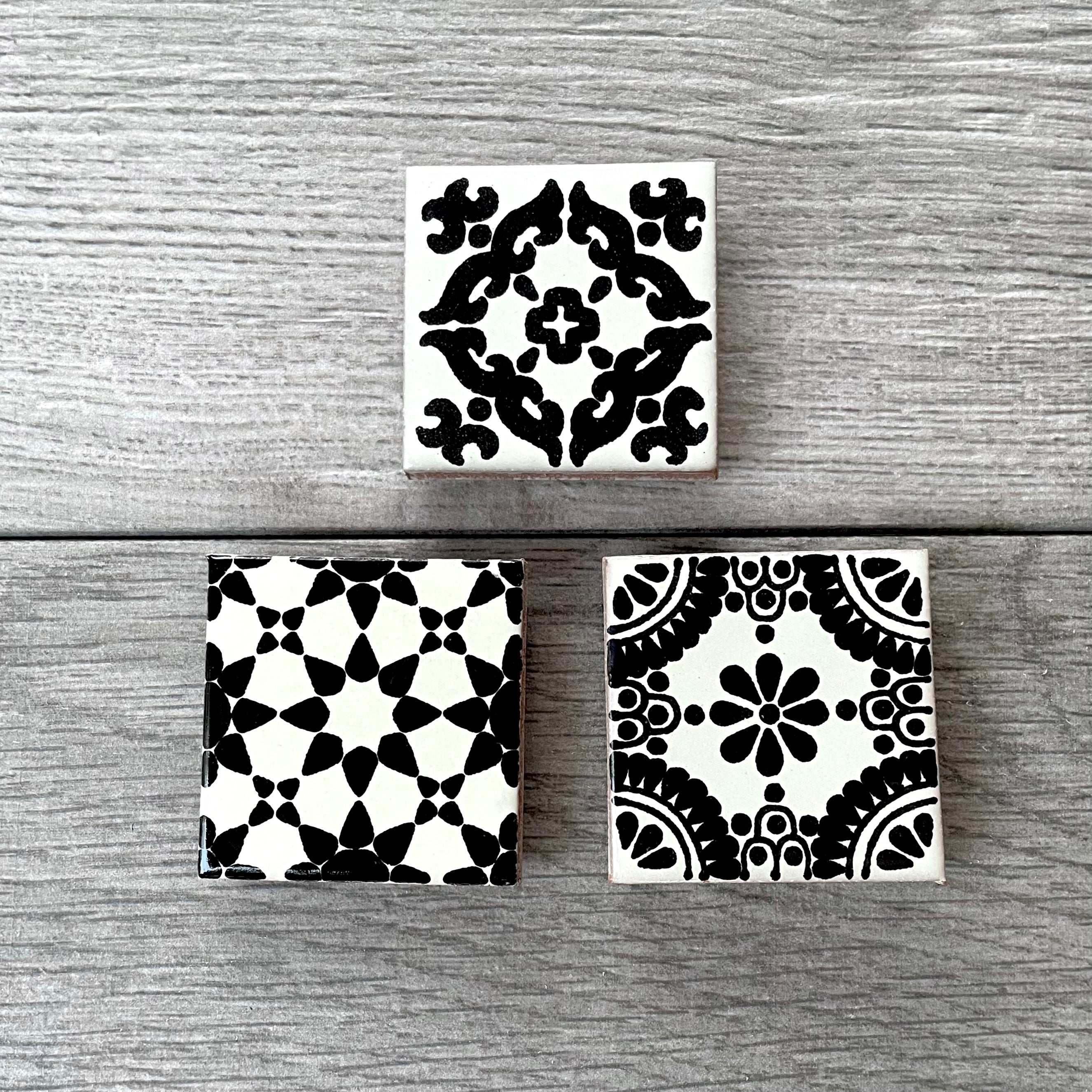 Set of 3 Mexican Tile Magnets