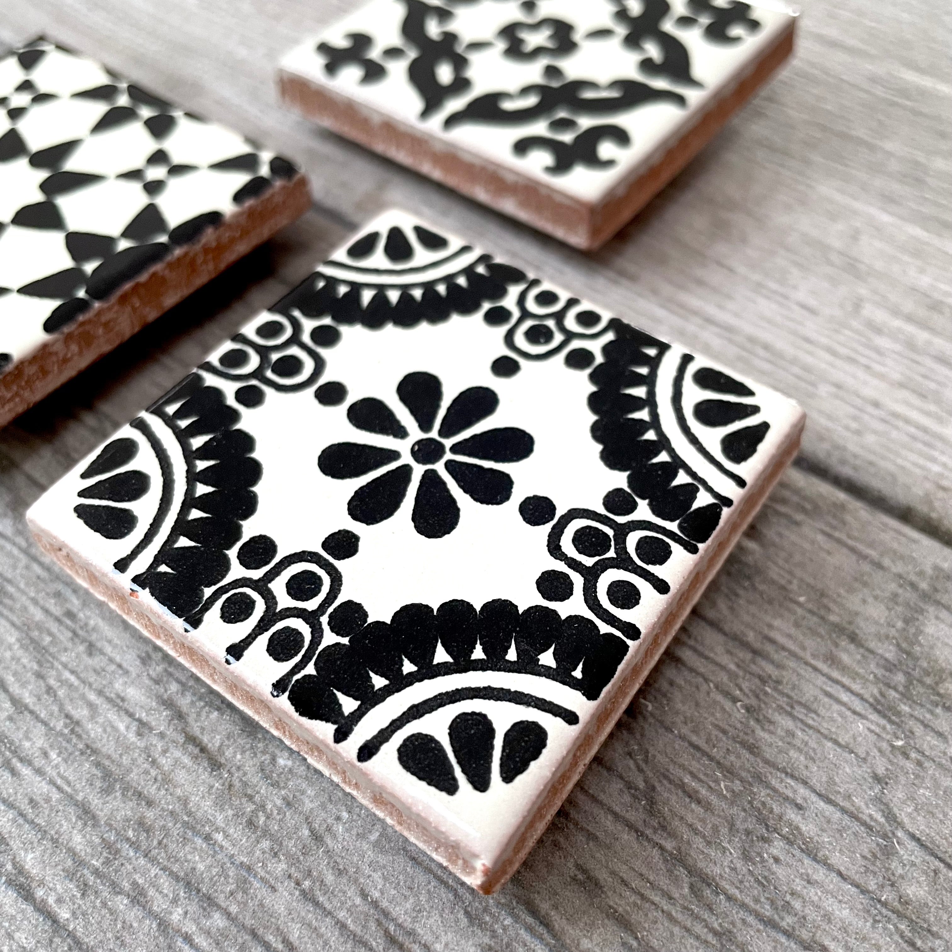 Set of 3 Mexican Tile Magnets