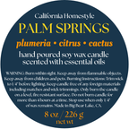 Palm Springs Scented Soy Wax Candle