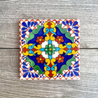 Mixed Set of 4 Mexican Tile Coasters