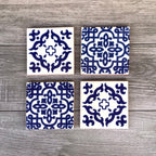 Mixed Set of 4 Mexican Tile Coasters