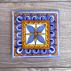 Mixed Set of 4 Mexican Tile Coasters