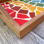 Rainbow Mexican Talavera Tile Mosaic Tray