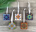 50 Mexican Tile Ornament Wedding Favors PERSONALIZED