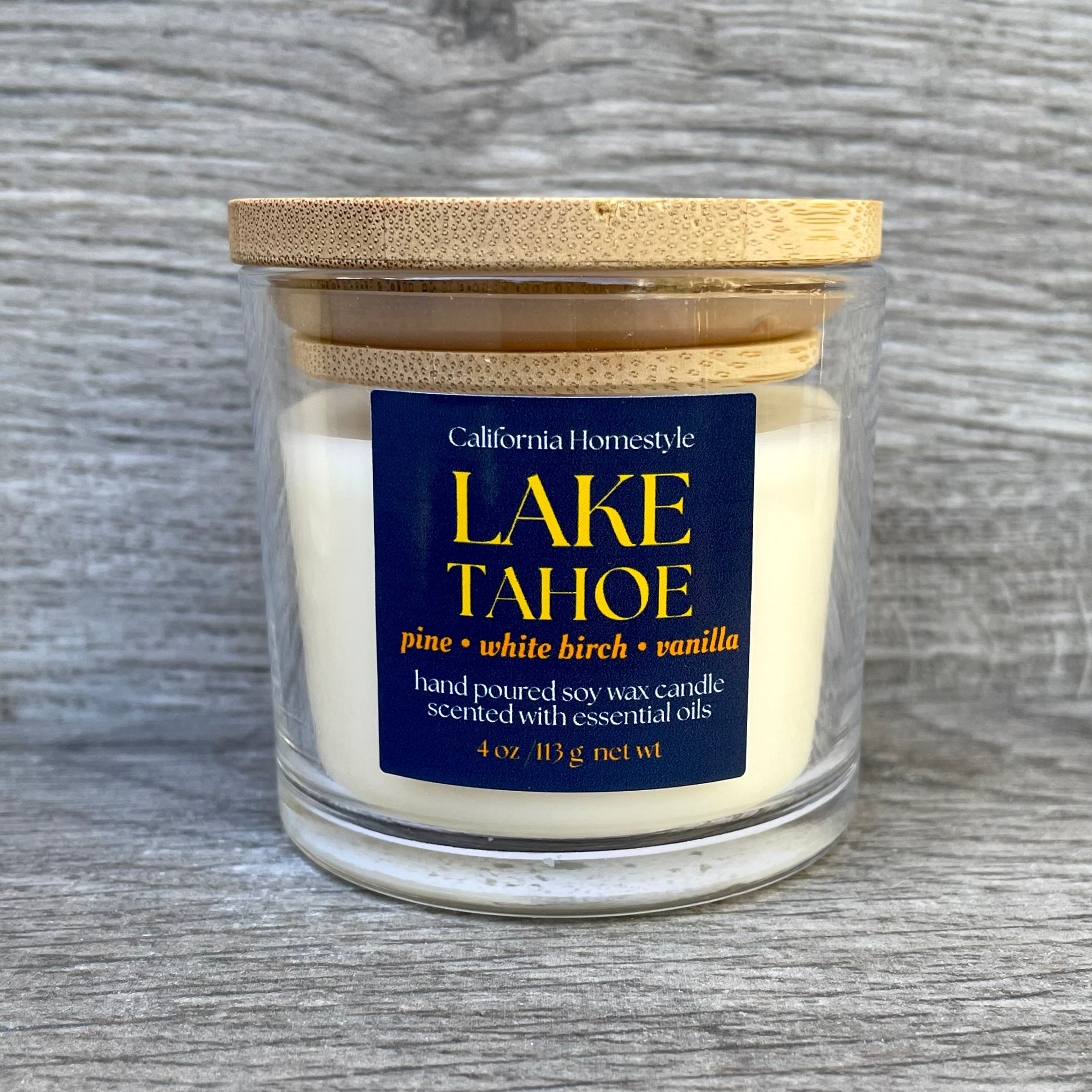 Lake Tahoe Scented Soy Wax Candle