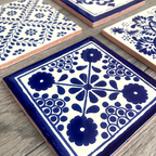 Mixed Set of 4 Mexican Tile Coasters
