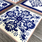 Mixed Set of 4 Mexican Tile Coasters