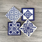 Mixed Set of 4 Mexican Tile Coasters