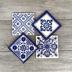 Mixed Set of 4 Mexican Tile Coasters