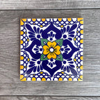 Mixed Set of 4 Mexican Tile Coasters