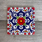 Mixed Set of 4 Mexican Tile Coasters