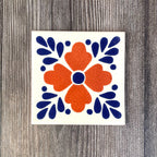 Mixed Set of 4 Mexican Tile Coasters