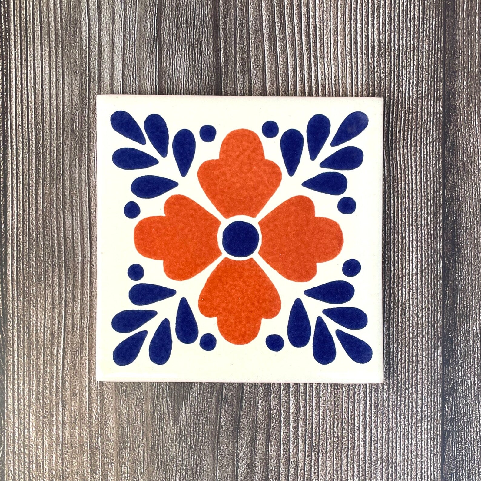 Mixed Set of 4 Mexican Tile Coasters