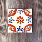 Mixed Set of 4 Mexican Tile Coasters
