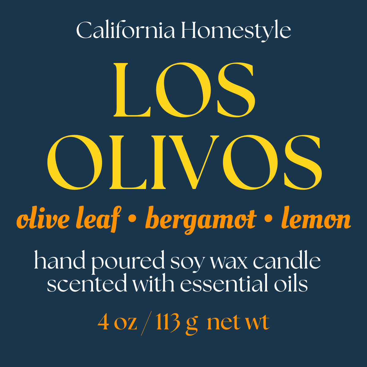 Los Olivos Scented Soy Wax Candle