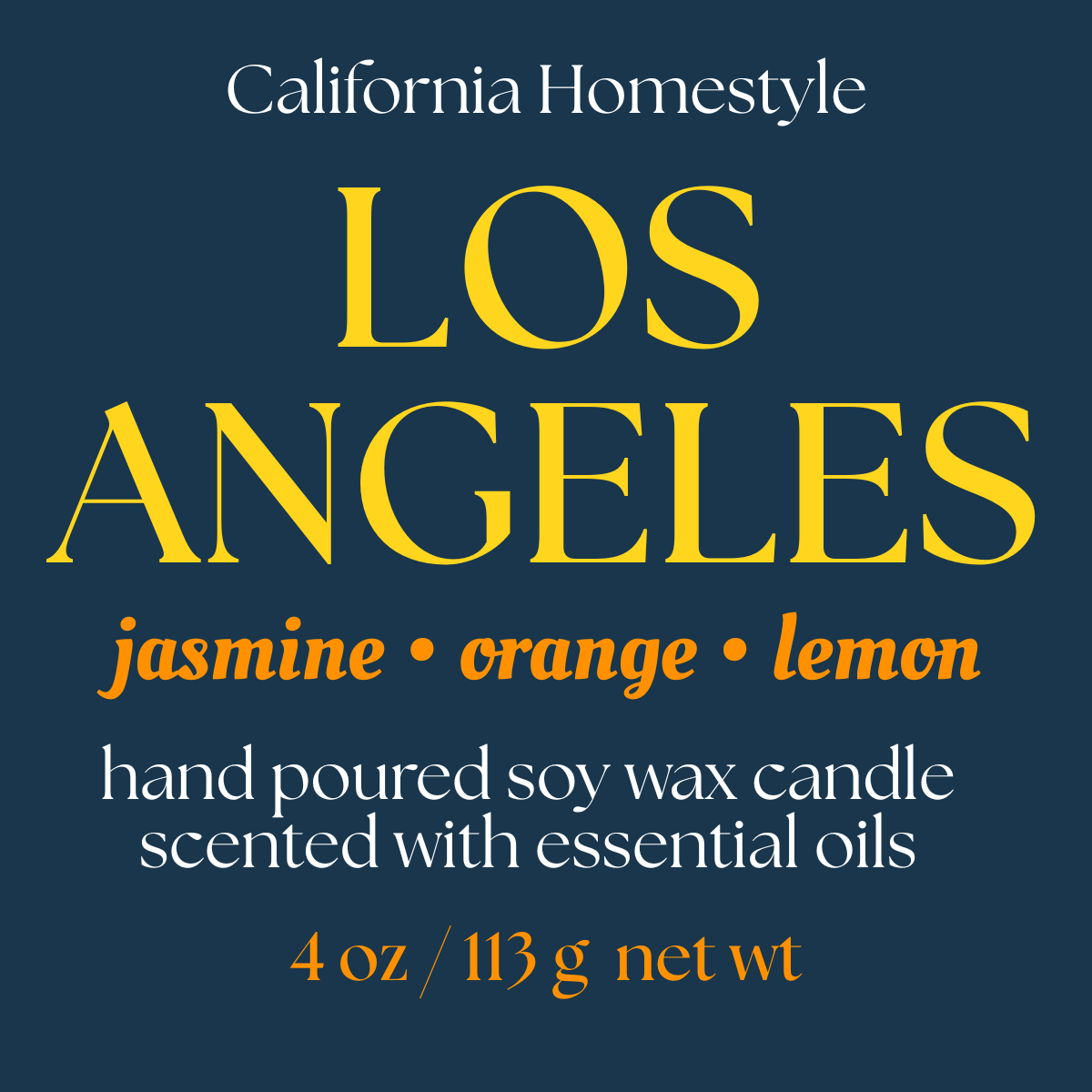Los Angeles Scented Soy Wax Candle